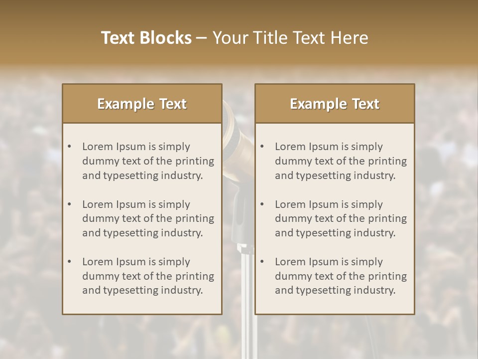 Stage Concert Head PowerPoint Template