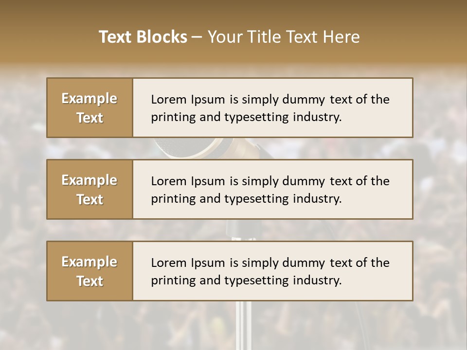 Stage Concert Head PowerPoint Template