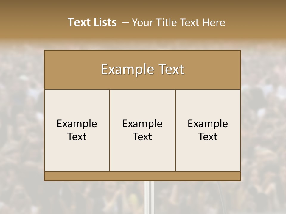 Stage Concert Head PowerPoint Template