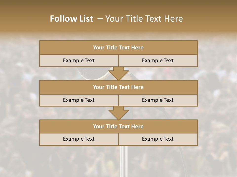 Stage Concert Head PowerPoint Template