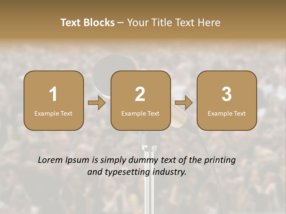 Stage Concert Head PowerPoint Template