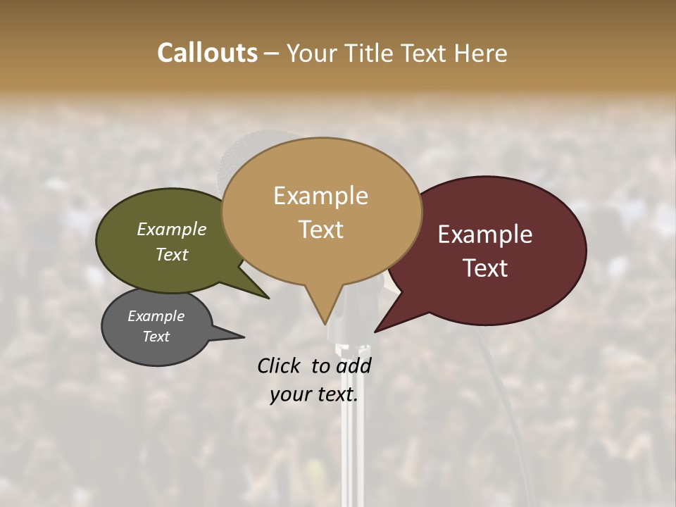 Stage Concert Head PowerPoint Template