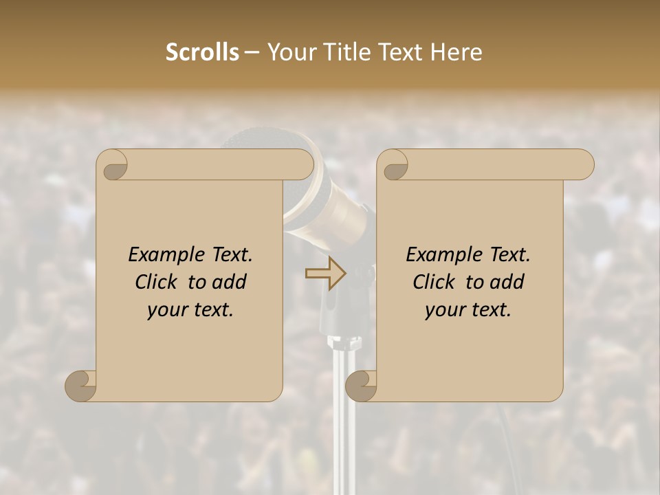 Stage Concert Head PowerPoint Template
