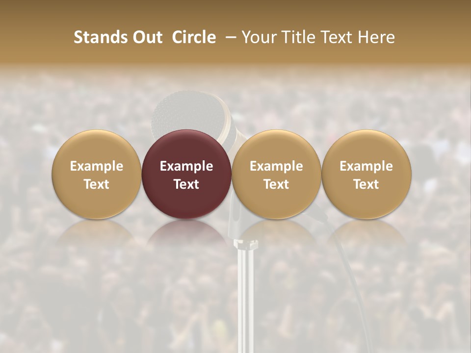 Stage Concert Head PowerPoint Template