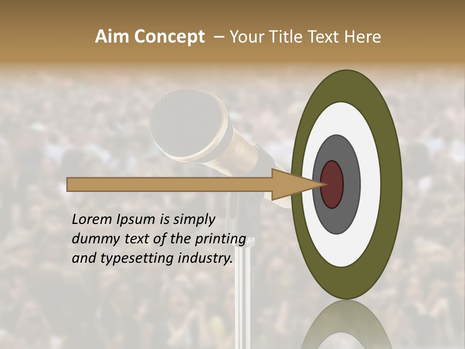 Stage Concert Head PowerPoint Template