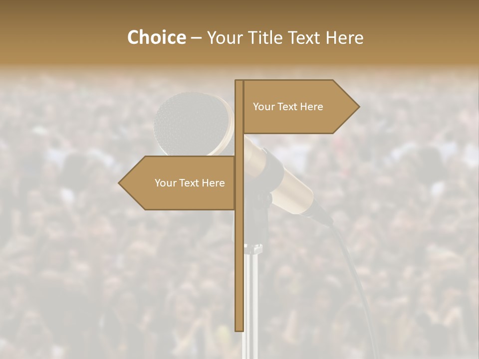 Stage Concert Head PowerPoint Template