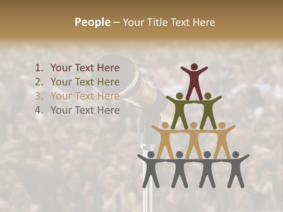 Stage Concert Head PowerPoint Template