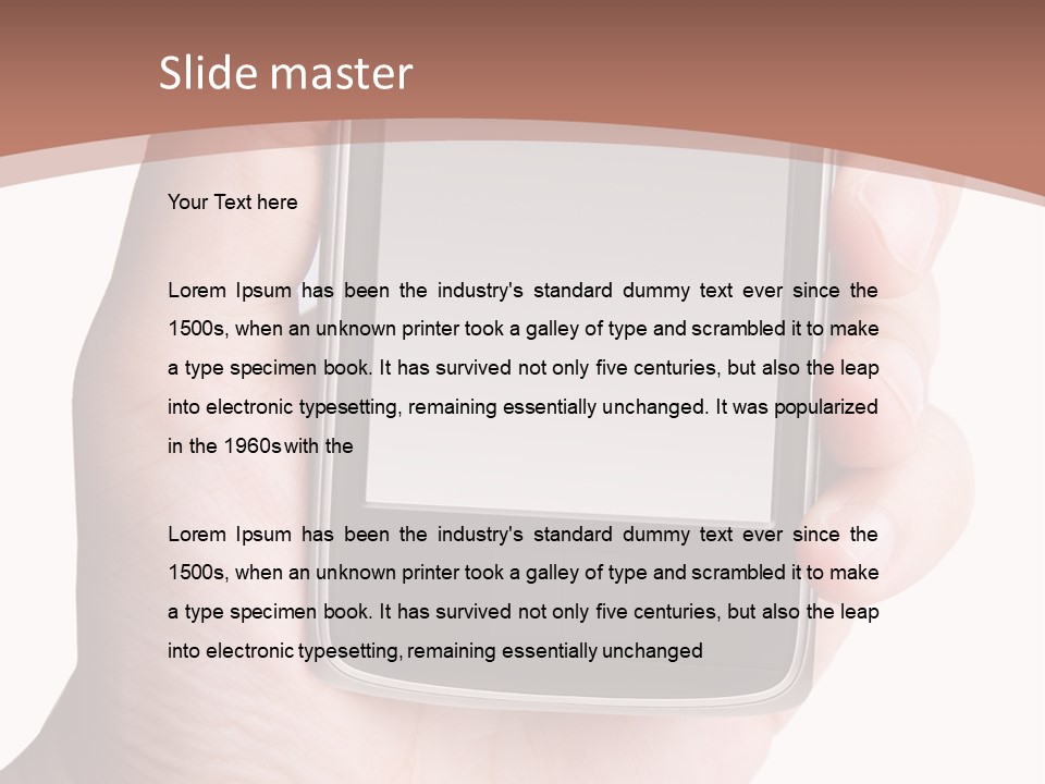 Dialing Cellular Isolated PowerPoint Template