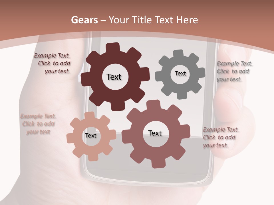 Dialing Cellular Isolated PowerPoint Template