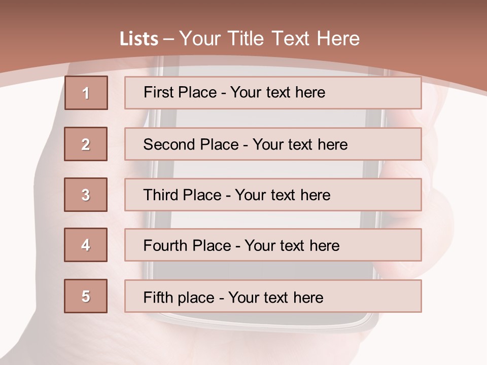 Dialing Cellular Isolated PowerPoint Template