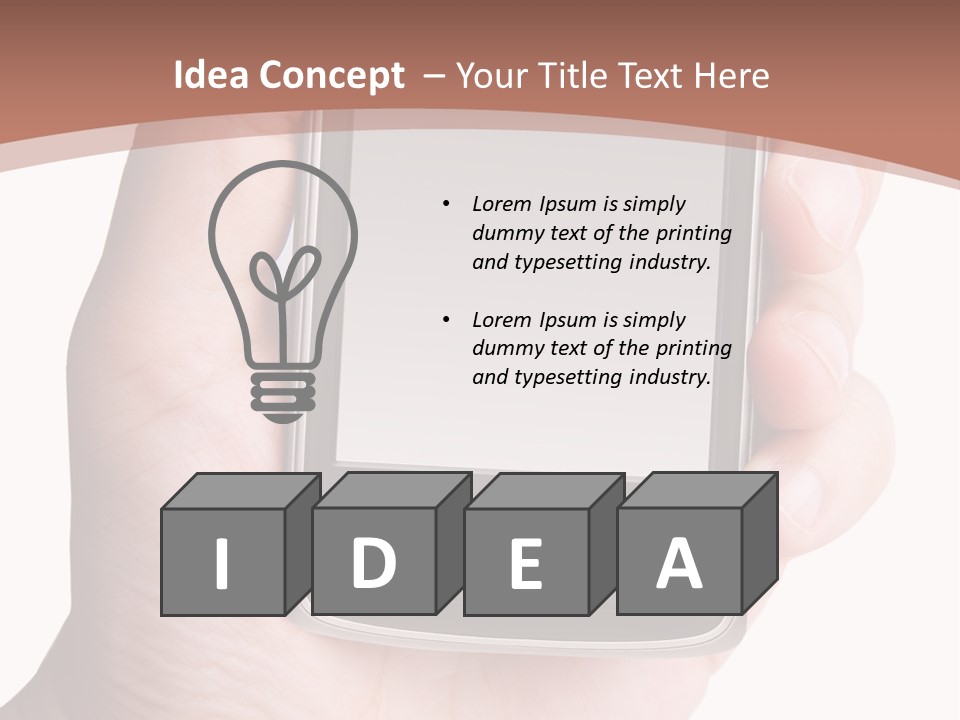 Dialing Cellular Isolated PowerPoint Template