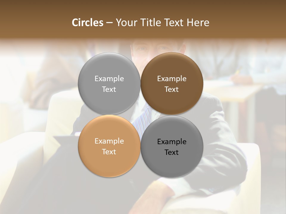 Elderly Teamwork Communication PowerPoint Template