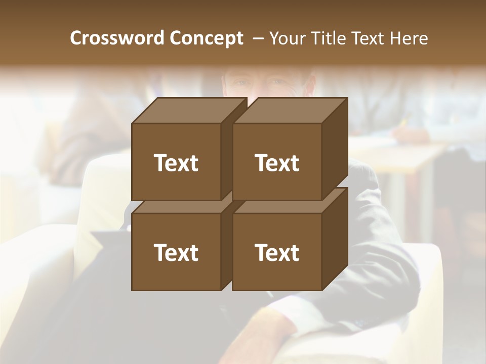 Elderly Teamwork Communication PowerPoint Template