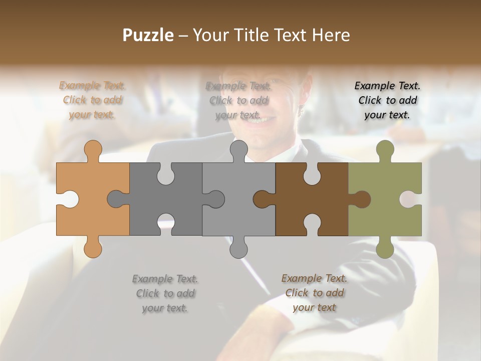 Elderly Teamwork Communication PowerPoint Template