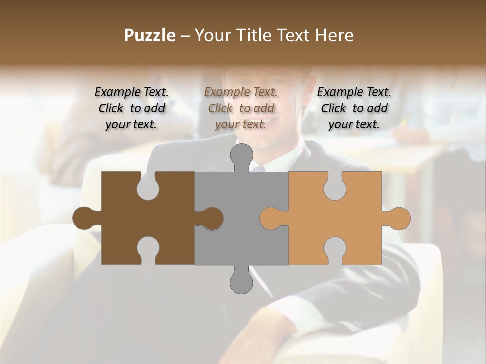 Elderly Teamwork Communication PowerPoint Template