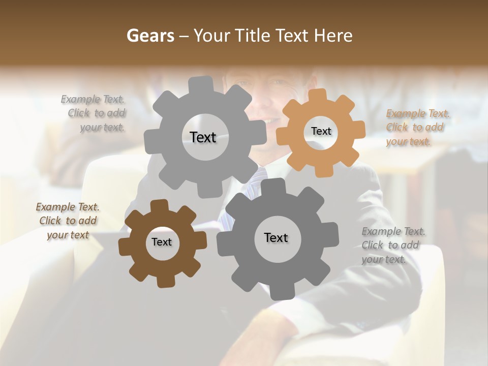 Elderly Teamwork Communication PowerPoint Template