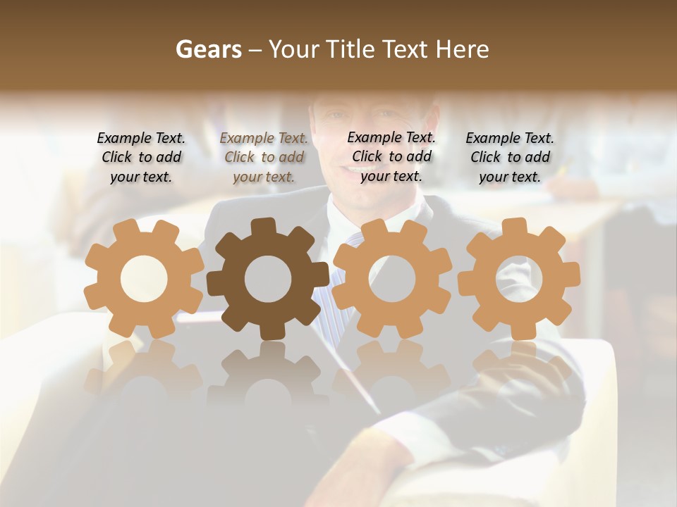 Elderly Teamwork Communication PowerPoint Template