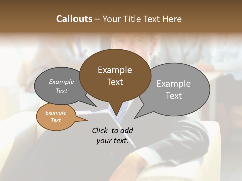 Elderly Teamwork Communication PowerPoint Template