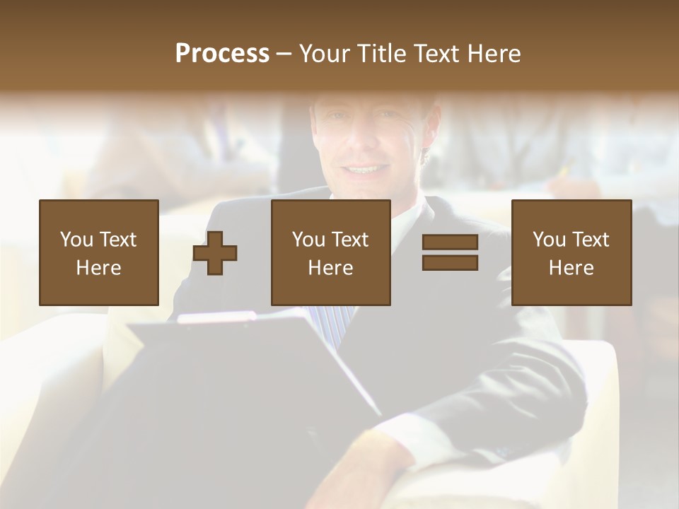 Elderly Teamwork Communication PowerPoint Template