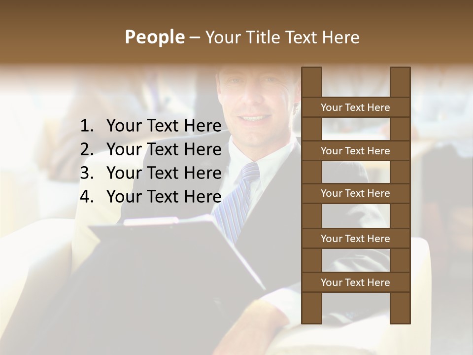 Elderly Teamwork Communication PowerPoint Template