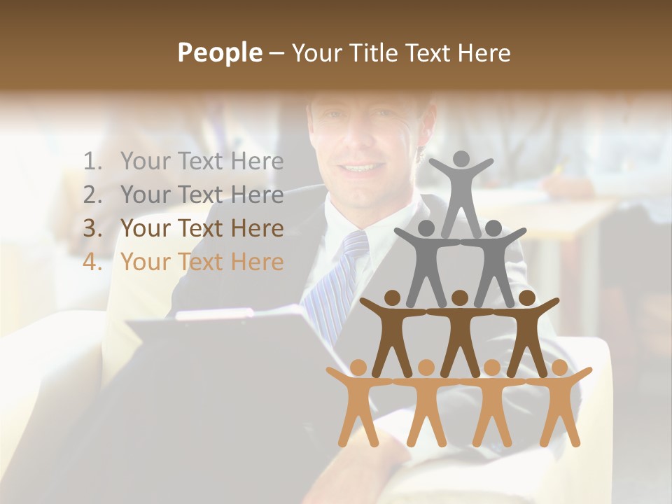 Elderly Teamwork Communication PowerPoint Template