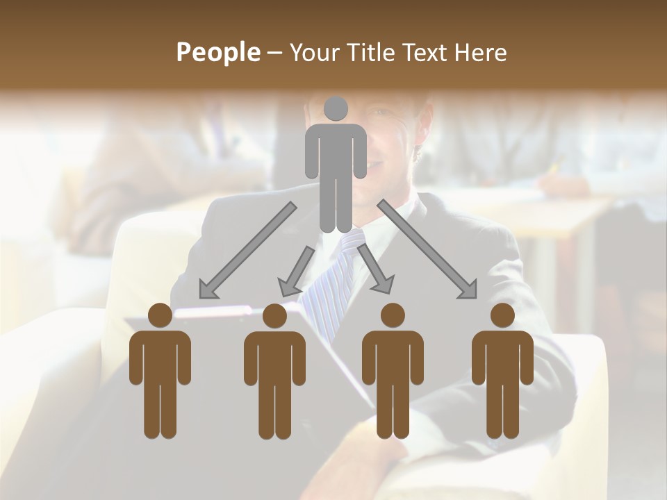 Elderly Teamwork Communication PowerPoint Template