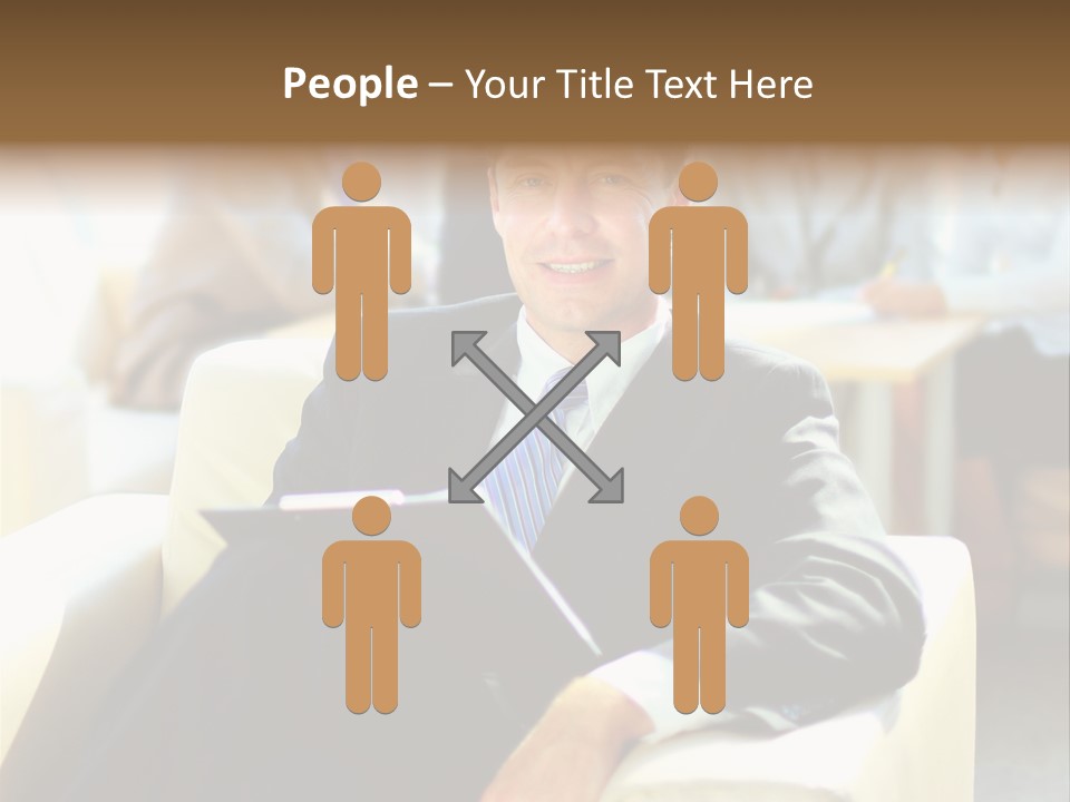 Elderly Teamwork Communication PowerPoint Template