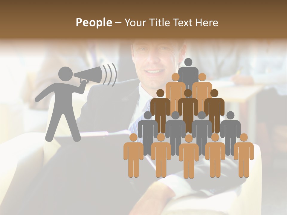 Elderly Teamwork Communication PowerPoint Template