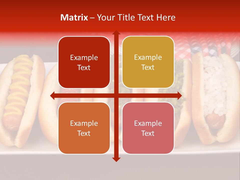 Ketchup American Meat PowerPoint Template