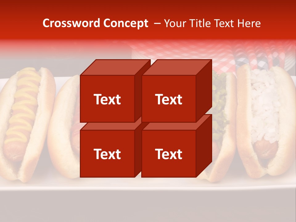 Ketchup American Meat PowerPoint Template