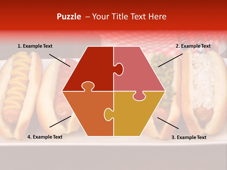 Ketchup American Meat PowerPoint Template
