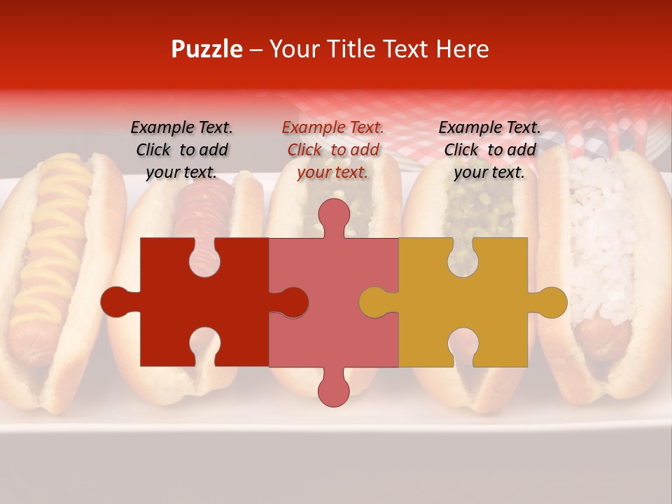 Ketchup American Meat PowerPoint Template