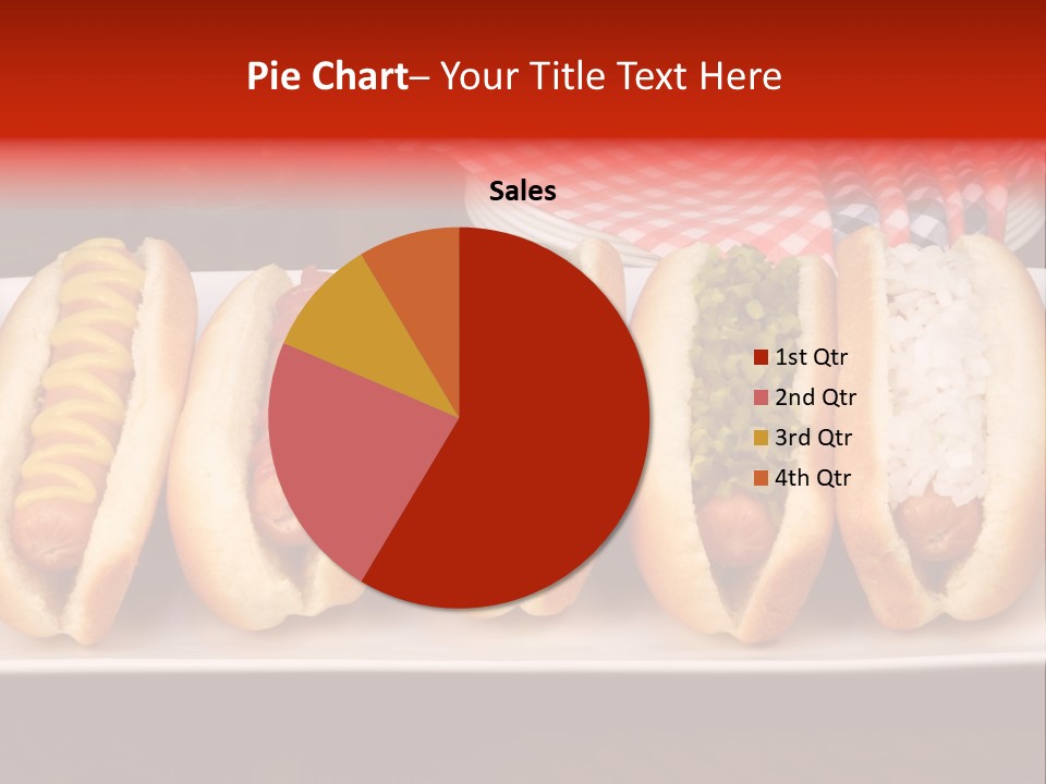 Ketchup American Meat PowerPoint Template