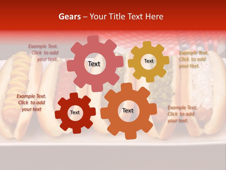 Ketchup American Meat PowerPoint Template