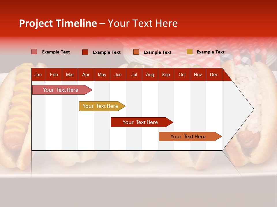 Ketchup American Meat PowerPoint Template