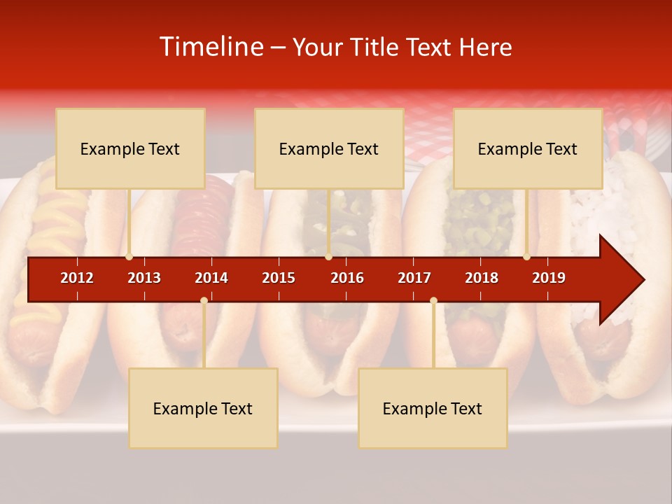 Ketchup American Meat PowerPoint Template