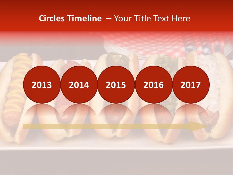 Ketchup American Meat PowerPoint Template