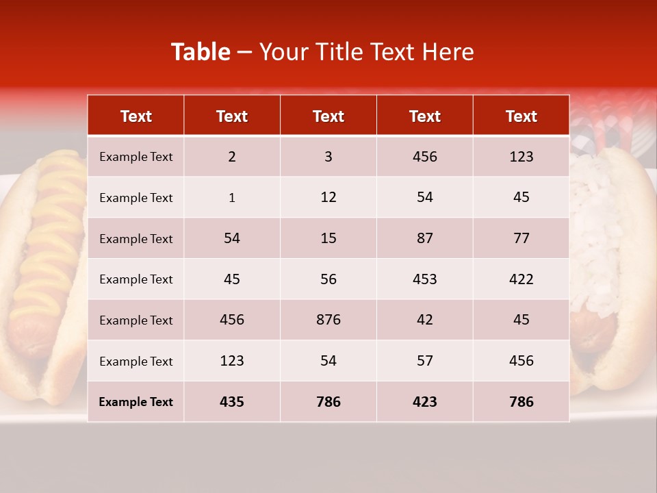 Ketchup American Meat PowerPoint Template