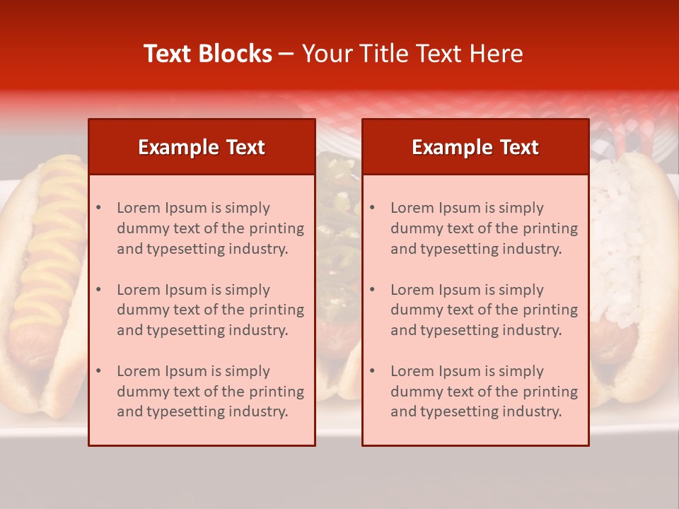 Ketchup American Meat PowerPoint Template