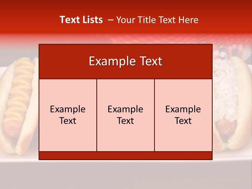 Ketchup American Meat PowerPoint Template