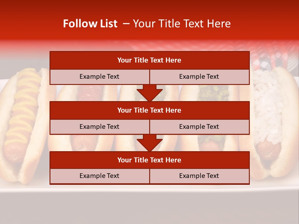 Ketchup American Meat PowerPoint Template