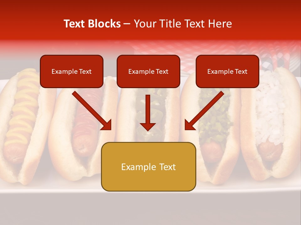 Ketchup American Meat PowerPoint Template