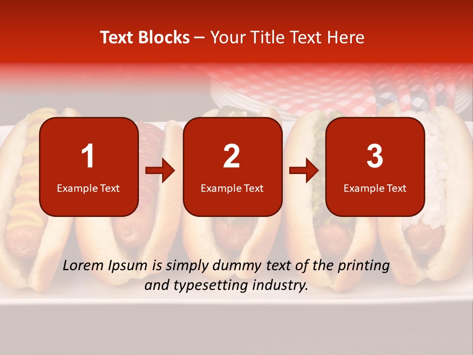 Ketchup American Meat PowerPoint Template