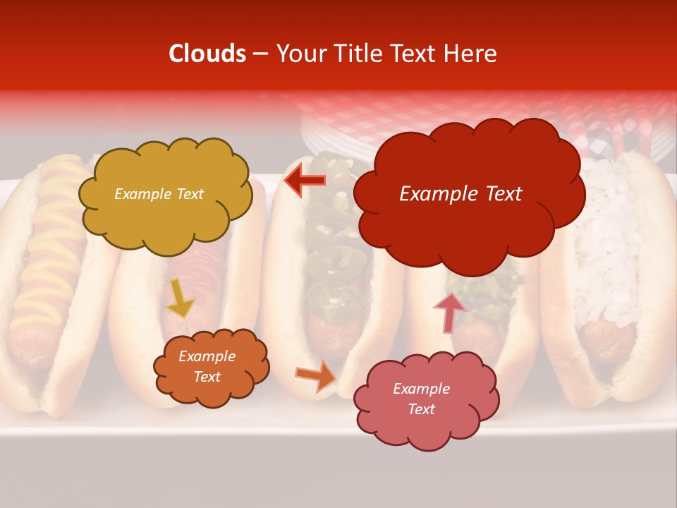 Ketchup American Meat PowerPoint Template