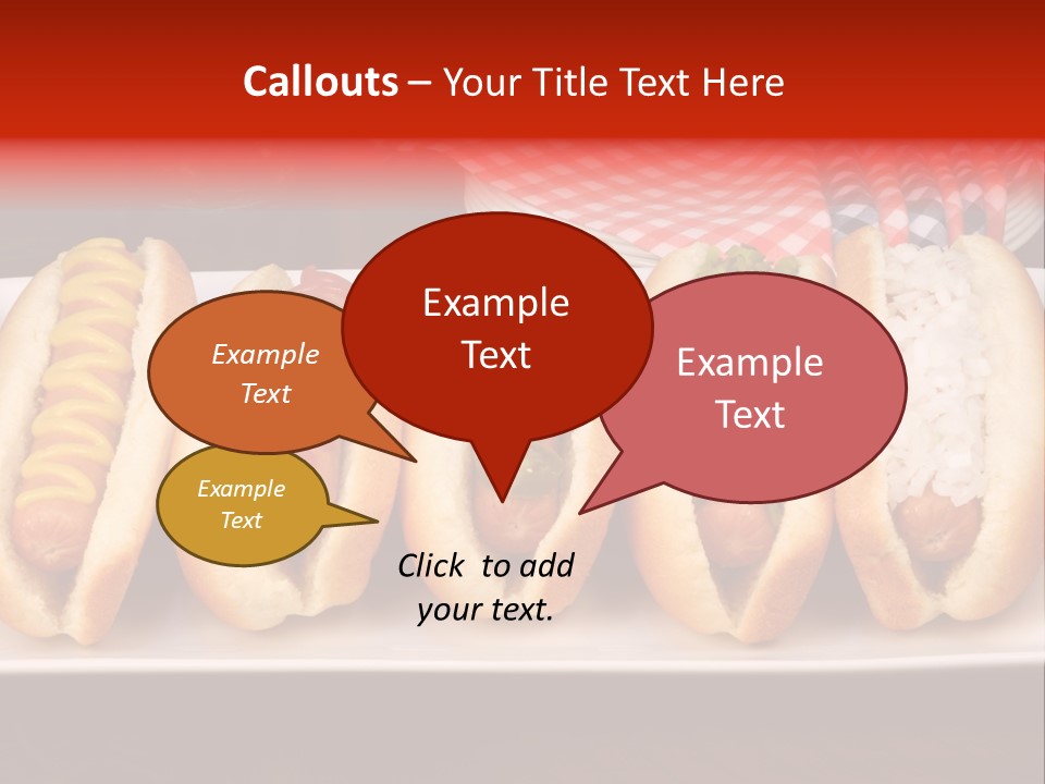 Ketchup American Meat PowerPoint Template