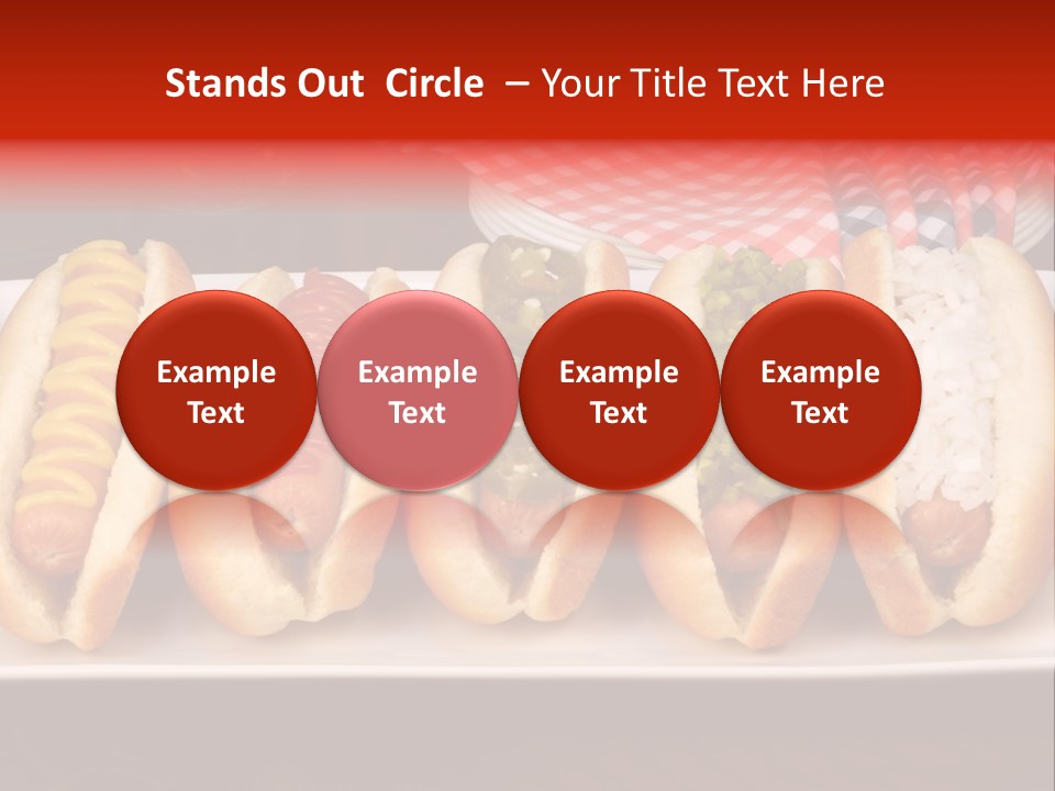 Ketchup American Meat PowerPoint Template