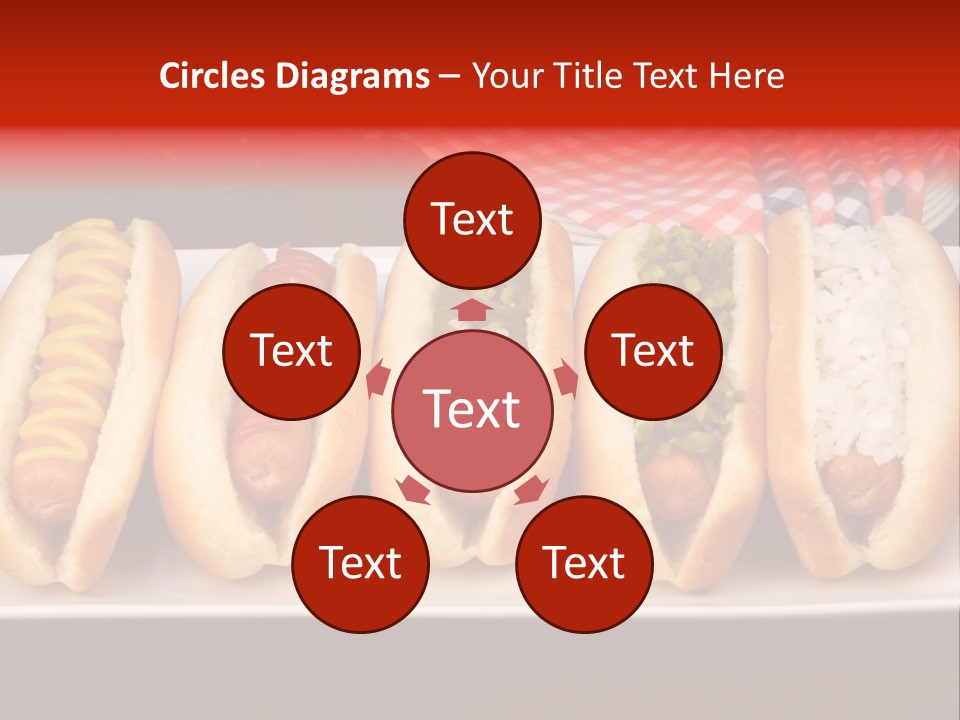 Ketchup American Meat PowerPoint Template