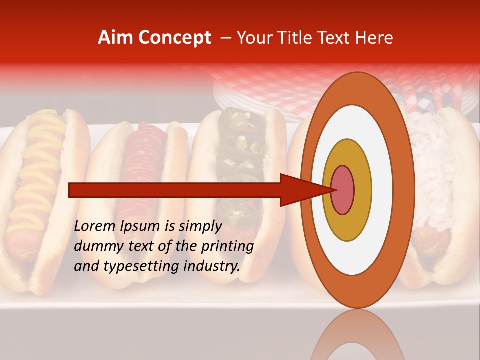 Ketchup American Meat PowerPoint Template