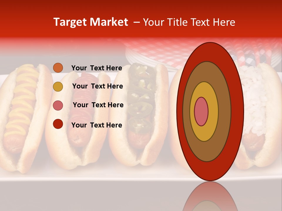 Ketchup American Meat PowerPoint Template