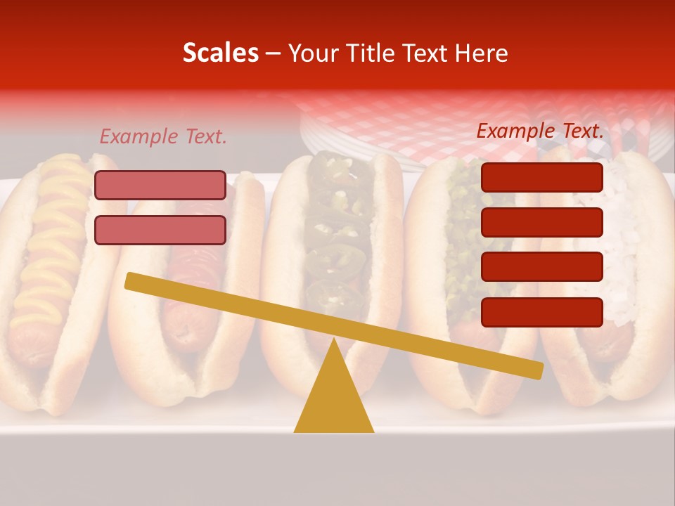 Ketchup American Meat PowerPoint Template
